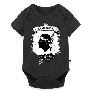 Corse - Body à manches courtes Premium Bébé - noir - Devant