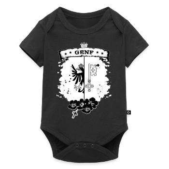 Genève - Body à manches courtes Premium Bébé - noir - Devant