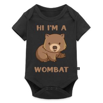 Je suis Un Wombat - Body à manches courtes Premium Bébé - noir - Devant