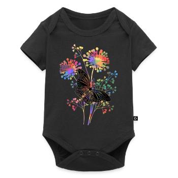papillon - Body à manches courtes Premium Bébé - noir - Devant