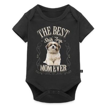 Shih Tzu - - Baby Premium short-sleeve bodysuit - black - Front