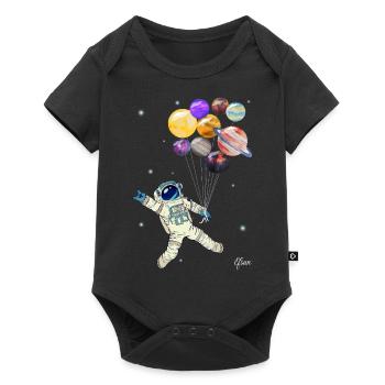 Astronaut Planets - Baby Premium short-sleeve bodysuit - black - Front