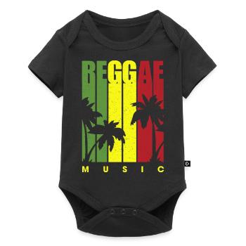 Retro Reggae - Body à manches courtes Premium Bébé - noir - Devant
