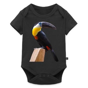 oiseaux long bec - Body à manches courtes Premium Bébé - noir - Devant
