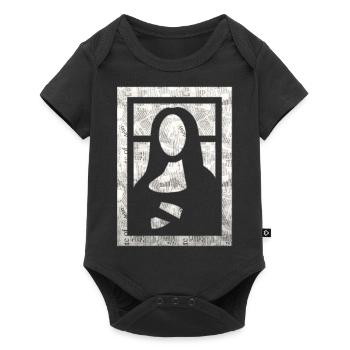 mona lisa game - Baby Premium short-sleeve bodysuit - black - Front