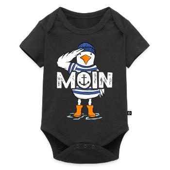 Moin Möwe Seemann Friese Northern Germany Saying - Baby Premium short-sleeve bodysuit - black - Front