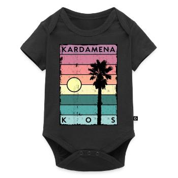 Kardamena Horizon et Palme Kos - Body à manches courtes Premium Bébé - noir - Devant