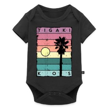 Tigaki Horizon et Palme Kos - Body à manches courtes Premium Bébé - noir - Devant