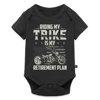 Trike - Baby Premium Kurzarmbody - Schwarz - Vorne