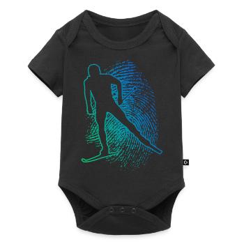Women's Cross-Country Classic Men's Cross-Country Skating Skating - Baby Premium short-sleeve bodysuit - black - Front