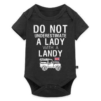 Lady With Landy - Baby Premium short-sleeve bodysuit - black - Front