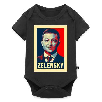 Volodymyr Zelensky I Stand With Ukraine - Baby Premium short-sleeve bodysuit - black - Front