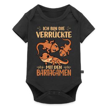 Bartagamen - Baby Premium Kurzarmbody - Schwarz - Vorne