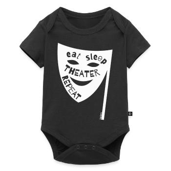 manger le théâtre du sommeil répéter. Dicton - Body à manches courtes Premium Bébé - noir - Devant