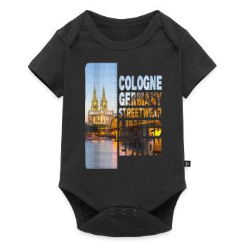 Cologne Allemagne Ville Skyline Accueil Amour - Body à manches courtes Premium Bébé - noir - Devant
