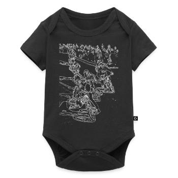 bmx vintage old school - Baby Premium short-sleeve bodysuit - black - Front