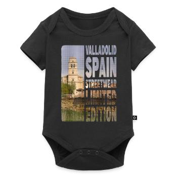 Valladolid Espagne Ville Skyline Accueil Amour - Body à manches courtes Premium Bébé - noir - Devant