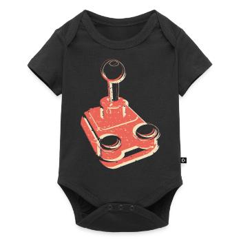 Joystick Player Game Controller retro Gaming - Baby Premium short-sleeve bodysuit - black - Front
