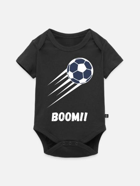Boom Football - Baby Premium short-sleeve bodysuit - black