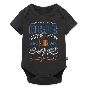 jokes baseballtshirt gift idea - Baby Premium short-sleeve bodysuit - black - Front