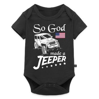 Alors Dieu ade un Jeeper - Body à manches courtes Premium Bébé - noir - Devant