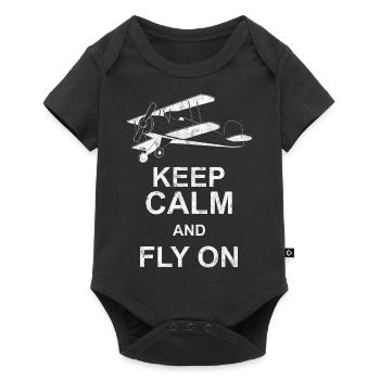 Airplane Pilot Flying Relax Rest I Gift - Baby Premium short-sleeve bodysuit - black - Front