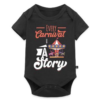 Motif de cirque pour les fans de Krimes et de clowns - Body à manches courtes Premium Bébé - noir - Devant