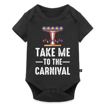Motif de cirque pour les fans de Krimes et de clowns - Body à manches courtes Premium Bébé - noir - Devant