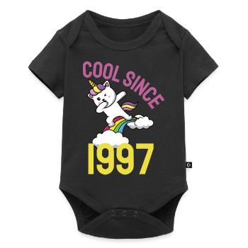 Cool depuis 1997 Dabbing chat 25ème anniversaire - Body à manches courtes Premium Bébé - noir - Devant