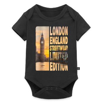 Londres Angleterre UK City Skyline Big Ben Streetwear - Body à manches courtes Premium Bébé - noir - Devant