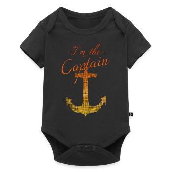 Kapitän Captain sail - Baby Premium Kurzarmbody - Schwarz - Vorne