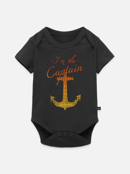 Kapitän Captain sail - Baby Premium Kurzarmbody - Schwarz