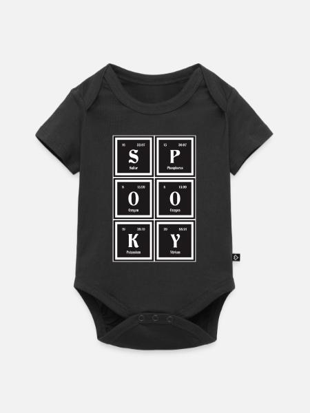 Spooky - Periodensystem der Elemente - Baby Premium Kurzarmbody - Schwarz