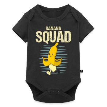 Funny BANANA SQUAD Tea Halloween Costume - Baby Premium short-sleeve bodysuit - black - Front