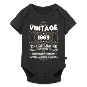 Cadeau D'anniversaire Vintage 1969 Édition Limitée - Body à manches courtes Premium Bébé - noir - Devant
