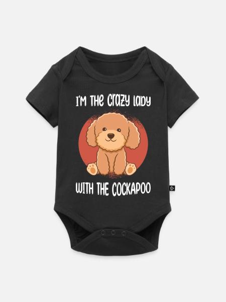 Cockapoo Liebhaber | Hunderasse Haustier Geschenke - Baby Premium Kurzarmbody - Schwarz