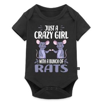 Rat sayings | Domestic Rat Rodents Gift Ideas - Baby Premium short-sleeve bodysuit - black - Front