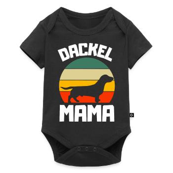 Chiens Maman Propriétaire de chien Cadeau de fête des mères Teckel - Body à manches courtes Premium Bébé - noir - Devant