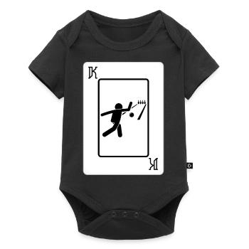 Chemise de carte King of Bowling - Body à manches courtes Premium Bébé - noir - Devant