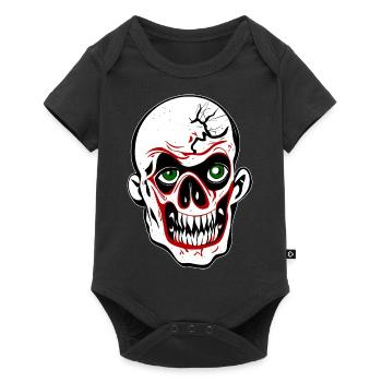 Halloween Clown Zombie Head - Baby Premium short-sleeve bodysuit - black - Front