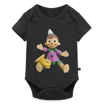 petit nez ByRino - Body à manches courtes Premium Bébé - noir - Devant