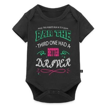 awesome christmas tree quote engineer humor - Baby Premium Kurzarmbody - Schwarz - Vorne