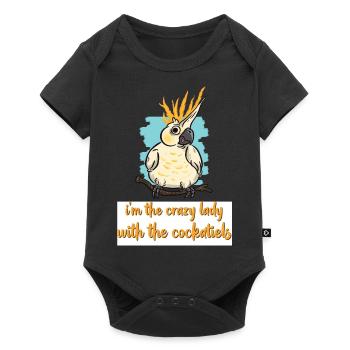 Cockatiel lover | Pet Bird Gift - Baby Premium short-sleeve bodysuit - black - Front
