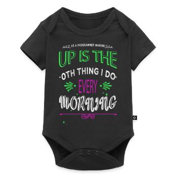 Ordinateur Informaticien Frontend Developer Computer - Body à manches courtes Premium Bébé - noir - Devant