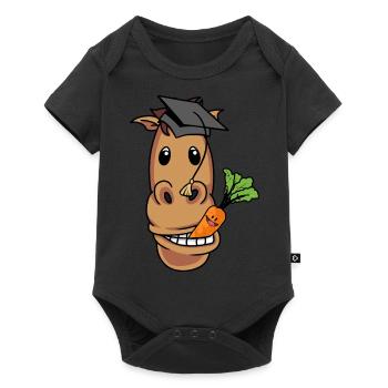 Professeur d’études sur le cheval Uni Reiter Abi - Body à manches courtes Premium Bébé - noir - Devant