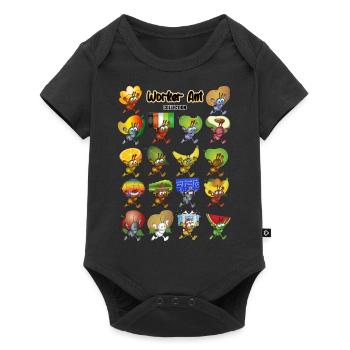 Worker ants collection - Baby Premium short-sleeve bodysuit - black - Front