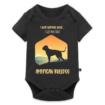 American Bulldog Amerikanische Bulldogge - Baby Premium short-sleeve bodysuit - black - Front