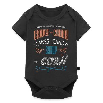 citation drôle barbe gang bubaprints maladroit - Body à manches courtes Premium Bébé - noir - Devant