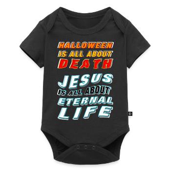 Jesus is about Life - Baby Premium short-sleeve bodysuit - black - Front