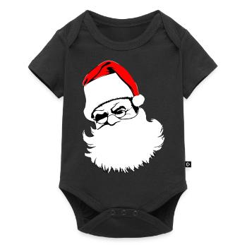 Christmas Hat Santa Claus Christmas Vector - Baby Premium short-sleeve bodysuit - black - Front
